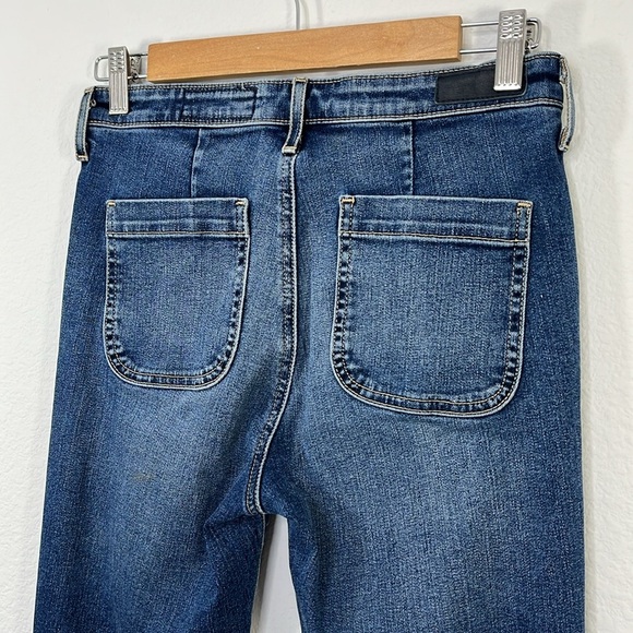 Anthropologie AG Vintage Stevie Ankle Button Front Jeans Size 27R - Picture 6 of 10